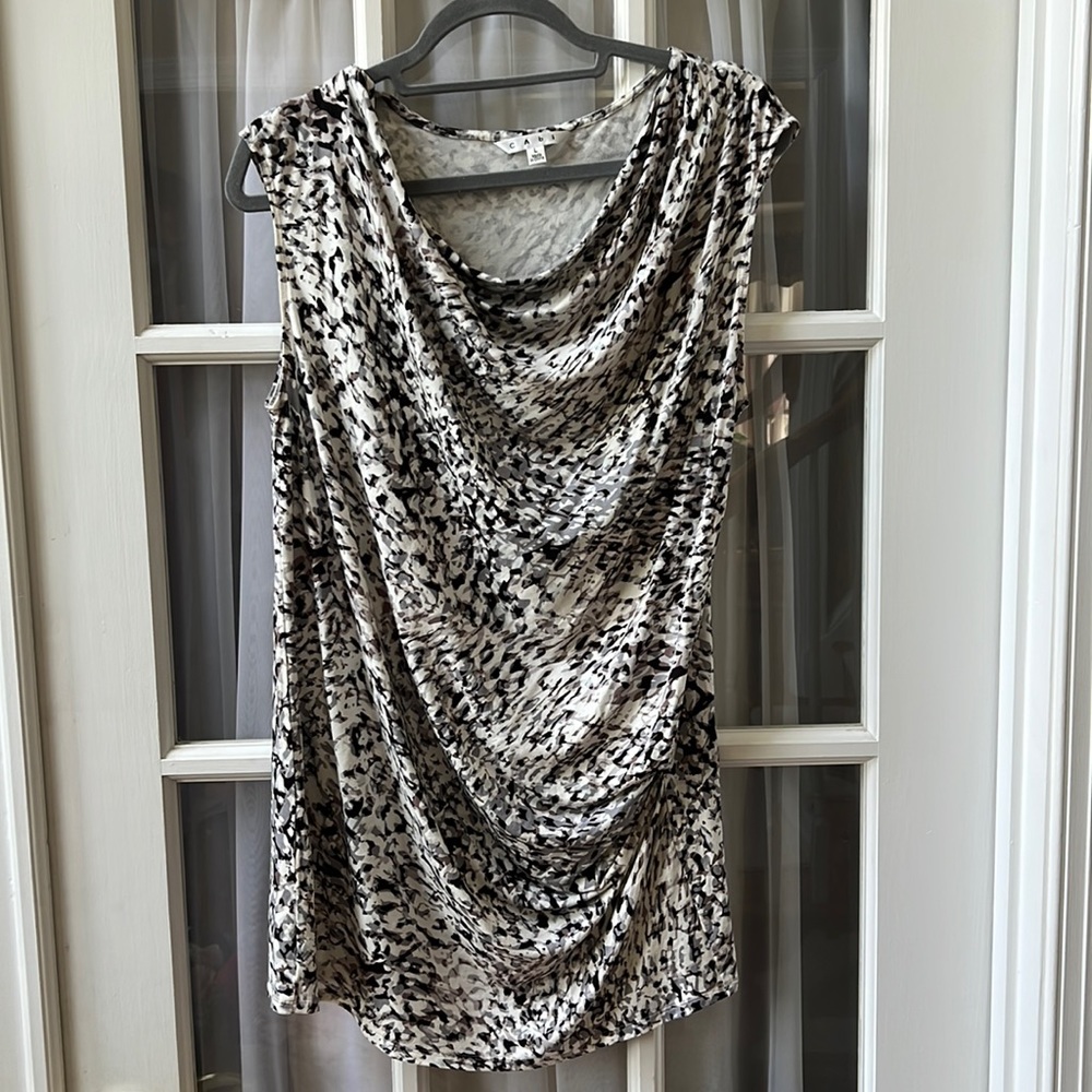 CABi printed Lana top.